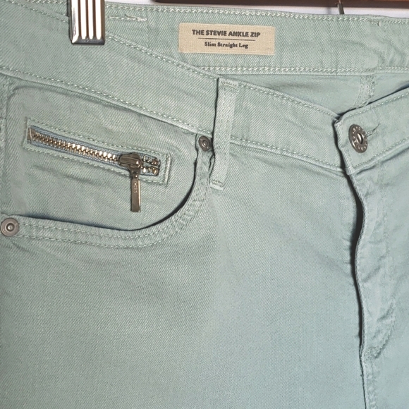 AG Adriano Goldschmied Women's Stevie Ankle Zip Slim Straight Size: 32R - Picture 2 of 6